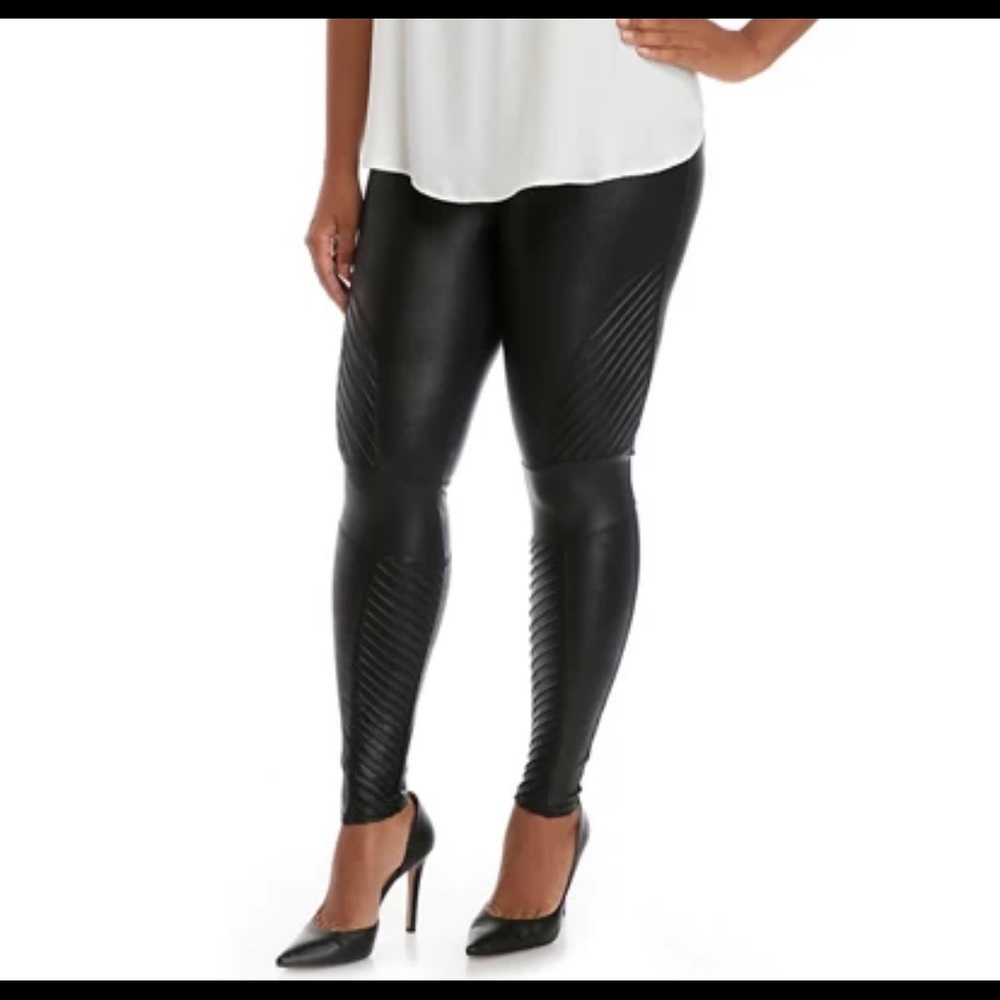 Spanx Leather Front Leggings 1 XL